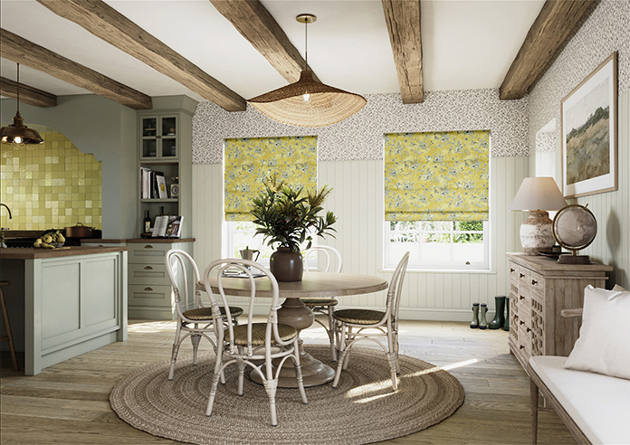 Finch Toile, Buttercup - Roman Blind - Image 7